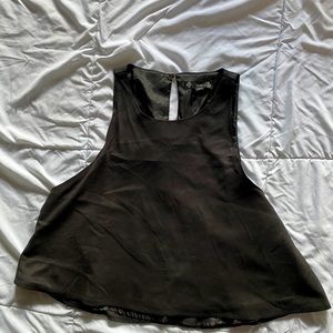 black velvety tank
